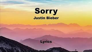 Justin Bieber - Sorry - Lyrics