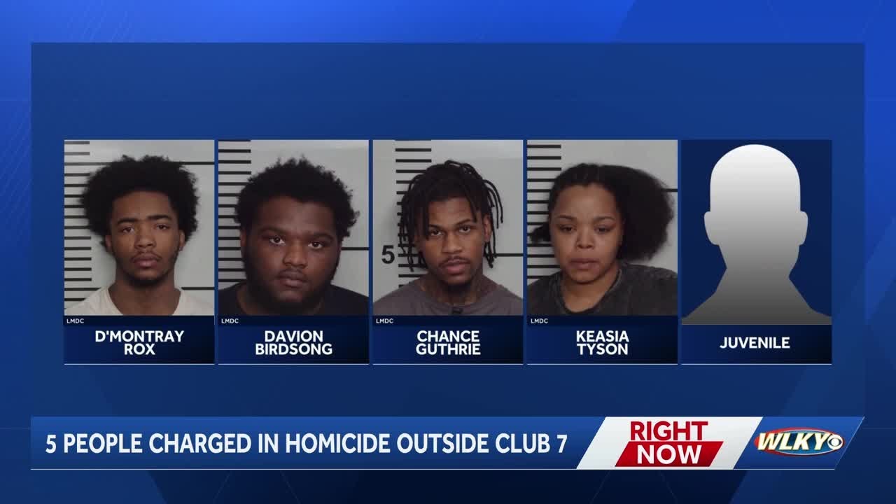 5 charged in deadly 'coordinated attack' outside Shively gentleman's club