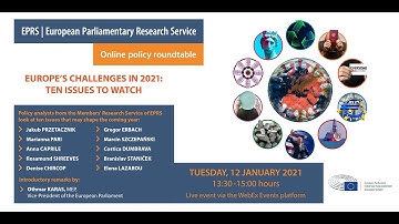 EPRS online policy roundtable | Europe
