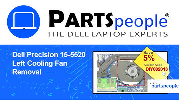 Dell Precision 15-5520 (P56F001) Left Cooling Fan How-To Video Tutorial