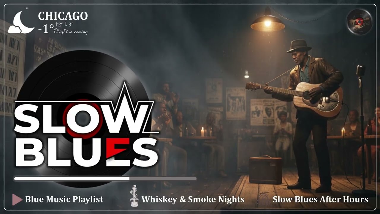 Lonely Night Whiskey Blues | Slow Blues Music for Winter Evenings & Emotional Release