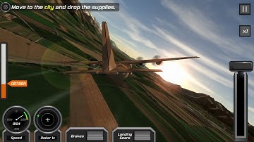 Flight Pilot Simulator 3D Free Android Game - Apprentice Missions Gameplay