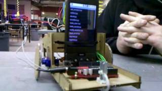 Tim describes the Android powered cardboard truckbot