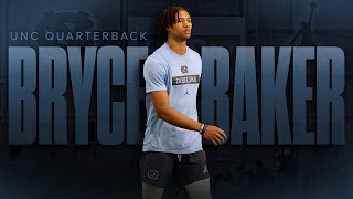 Freshman Quarterback Bryce Baker Throws At UNC Pro Day | Inside Carolina