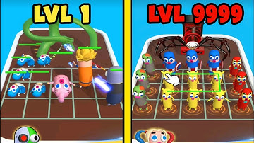 Merge Master: Monster Run 3D - All Levels Gameplay iOS, Android (LVL 1 vs LVL 9999) || B8 Gamer
