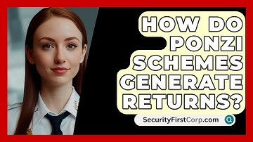 How Do Ponzi Schemes Generate Returns? - SecurityFirstCorp.com