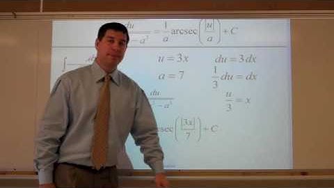 Calculus Lesson 5-7 "Integrating with Inverse Trig"