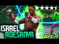 Israel Adesanya Has Precise Striking! INSANE Flying Knee K.O.! UFC 4 Online Gameplay