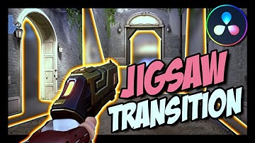 Jigsaw Transition (UPDATED) Noob to Pro #davinciresolve #valorant