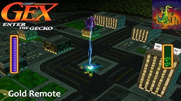 Gex: Enter The Gecko (PSX) - Boss TV | Gexzilla vs. Mecharez (Gold remote)