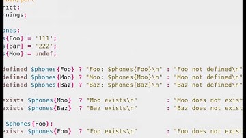 Beginner Perl Maven tutorial: 7.6 - exists delete hash