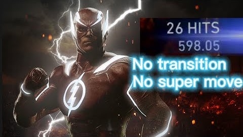 Injustice 2 The flash combo (600 Damage) NO GEAR OR TRANSITIONS OR SUPER MOVE