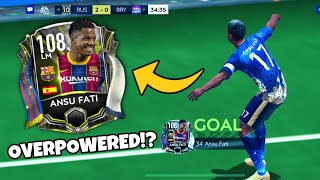 108 ANSU FATI IS BETTER THAN YOU THINK! 🥶 GAMEPLAY &amp; REVIEW! FIFA MOBILE 21!