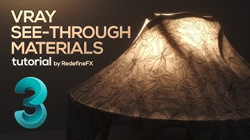 Vray 3Ds Max Tutorial: See Through Materials / Translucent Cloth | RedefineFX
