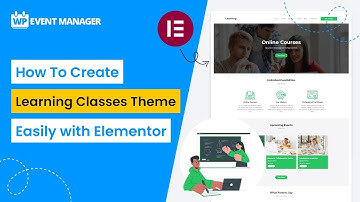 How To Create Learning Classes Theme Easily With Elementor | WordPress Elementor