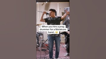 When you hire a prog drummer for a Metalcore band…🙄 #metalcore #shorts #drums