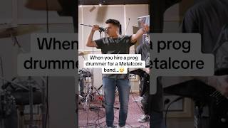 Download Lagu When you hire a prog drummer for a Metalcore band…🙄 #metalcore #shorts #drums MP3