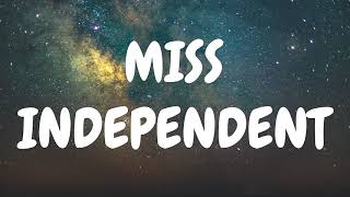 Ne-Yo - Miss Independent (Lyrics)