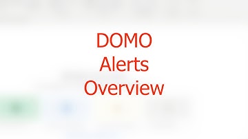DOMO Alerts Overview