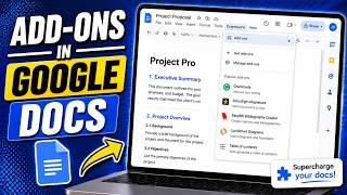 How To Add Extensions in Google Docs (Install Add-Ons Tutorial)