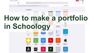 -how to make a portfolio in Schoology