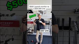 $500 launch monitor vs $20,000 launch monitor. Day 214 of 24 handicap to scratch golfer in 365 days!