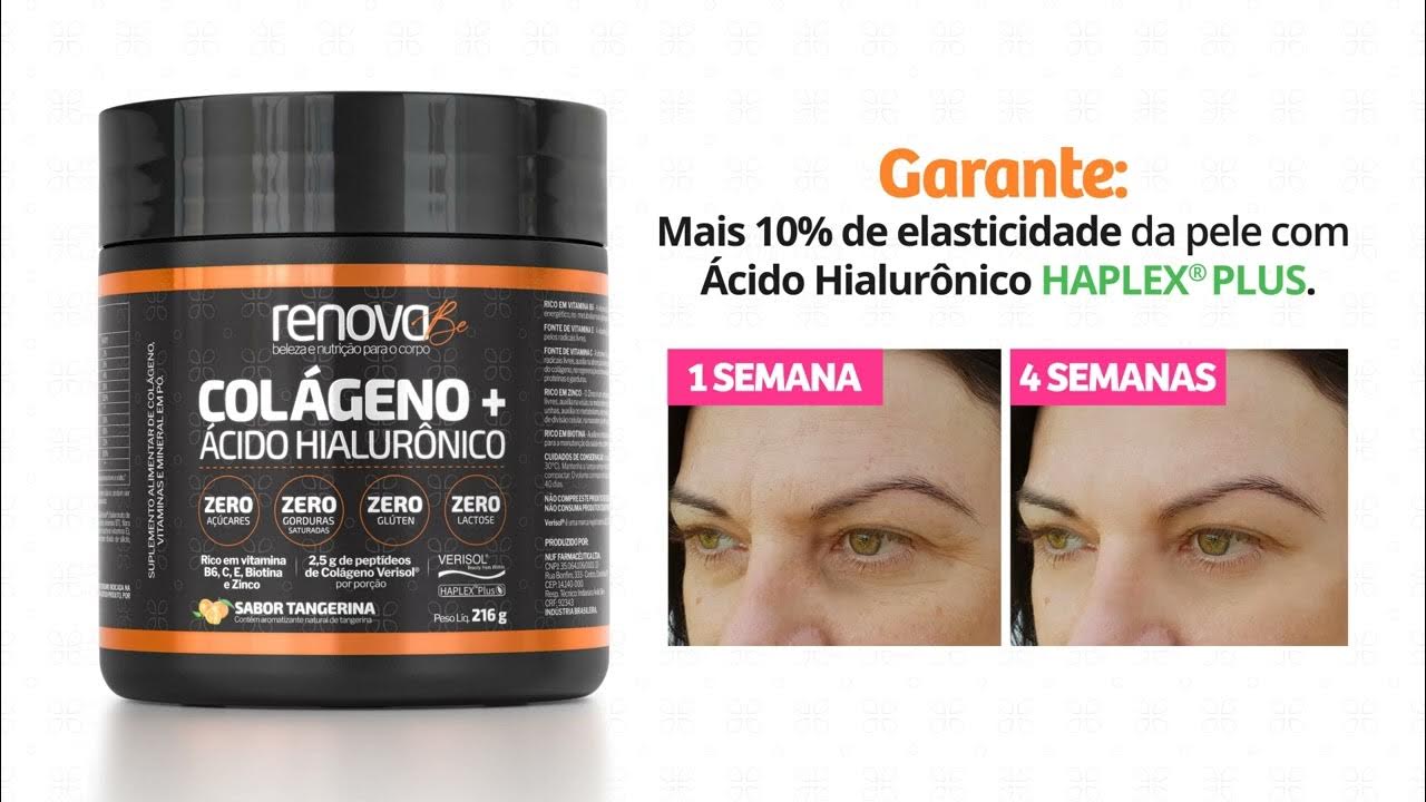 LANÇAMENTO RENOVA BE COLÁGENO VERISOL + ÁCIDO HIALURONICO HAPLEX PLUS YouTube