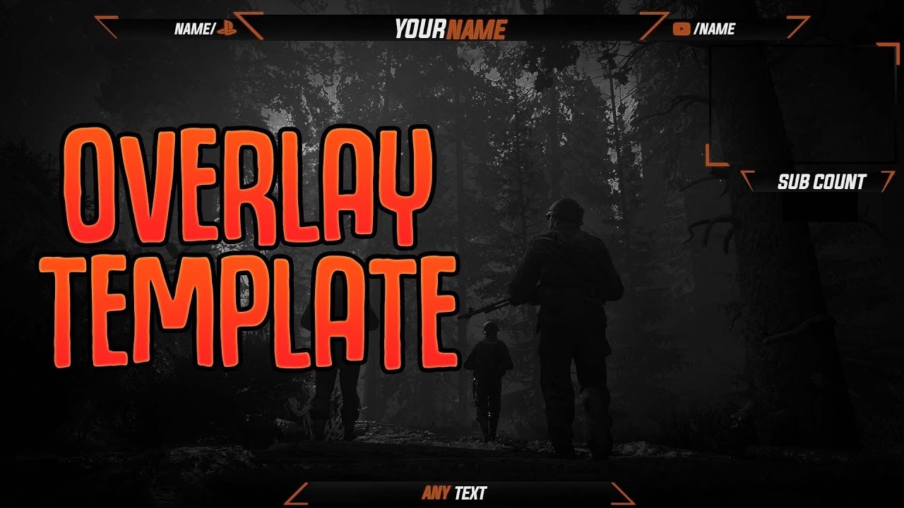 FREE GFX: Free Overlay Template design pack Youtube/Twitch/streaming (2017)