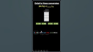 #shorts # octal to hex
