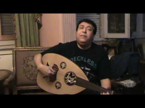 ياقلبى خبى لايبان عليا غناء وصولو عود الفنان سيد منصور صالون د خليل الديوانى 10 4 2017