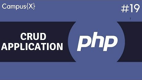 PHP and MySQL CRUD application Part 1