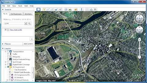 Viewing ZIP Code Boundaries With Google Earth
