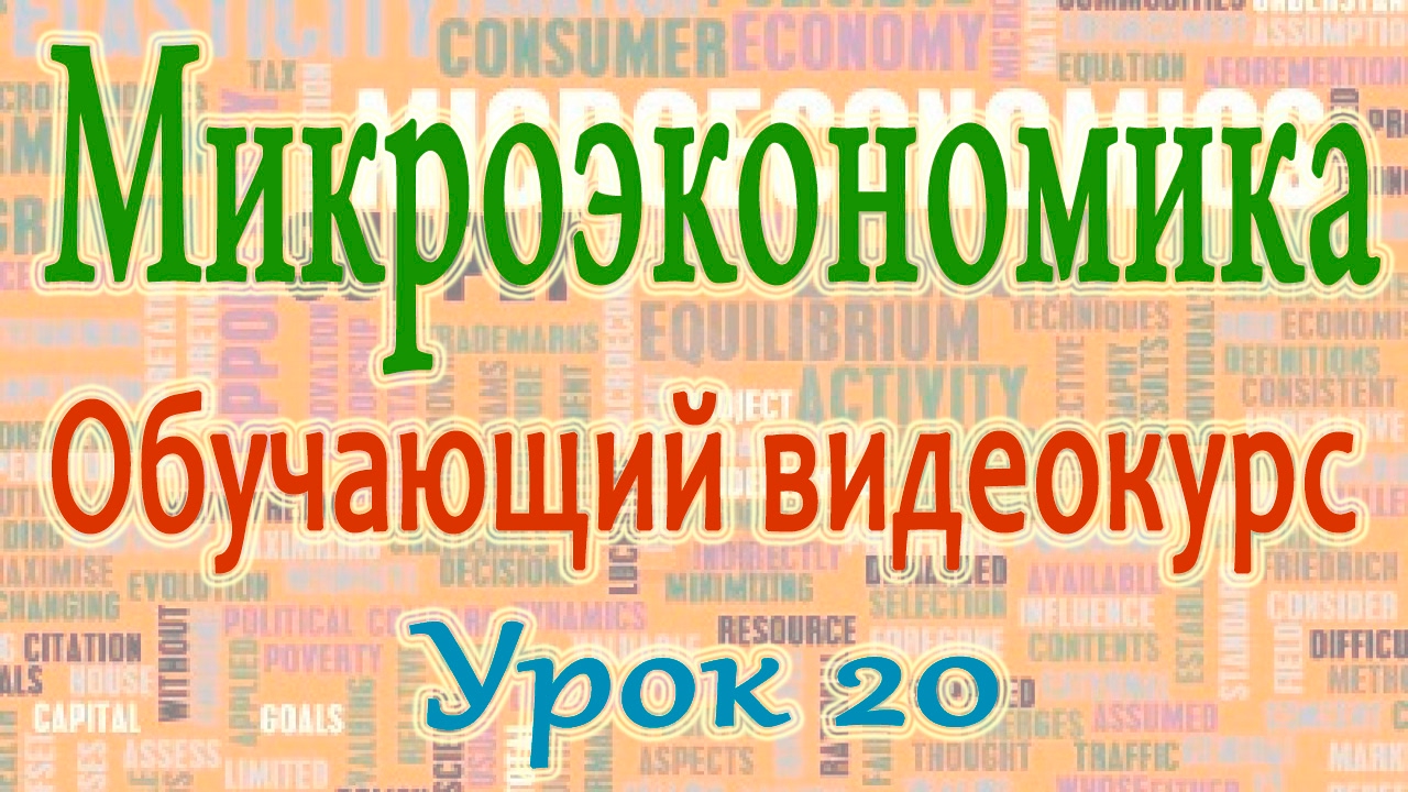 Микроэкономика. Урок 20. Полезность. Кривые безразличия