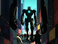 robot walking through the streets #dance #train #automobile #music #automotion #DreamScreenAI
