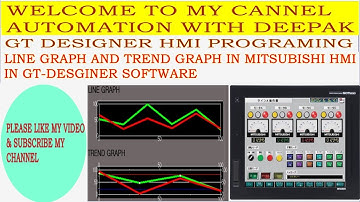 PART-01 LINE AND TREND GRAPH IN MITSUBISHI HMI