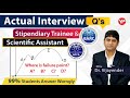 Actual interview qs  barc stipendiary trainee  npcil scientific assistant  prepare with yp