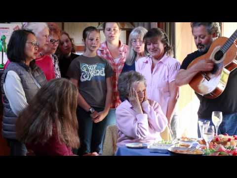Woman with dementia realizes she's 90 while singing Happy Birthday.