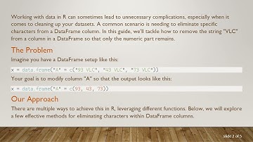 How to Eliminate Characters from DataFrame Columns in R