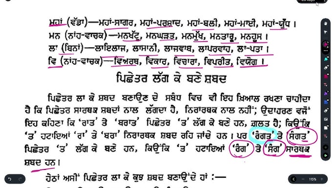 ਮੁਹਾਵਰੇ IDIOMS MUHAVARE ਮੁਹਾਵਰੇ PUNJABI GRAMMAR PART 38, WARD ATTENDED  NOTES ON GRAMMAR 