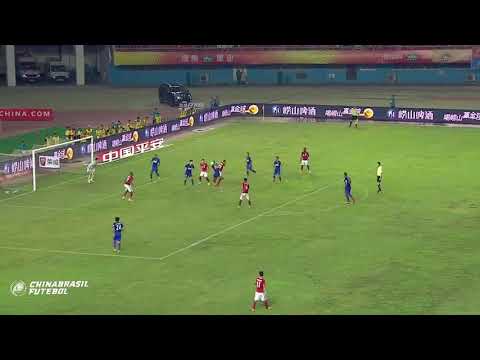 2° Gol Fernando Karanga - Henan Jianye x Shanghai Shenhua - 13a Rodada da Super Liga da China 2018