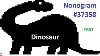 Nonogram #37358 - "Dinosaur" (fast)