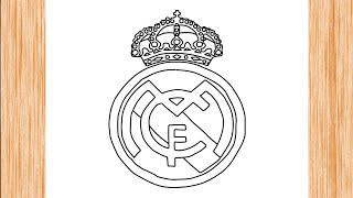 How to Draw Real Madrid Logo