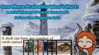 Cards That Break the Singleton Rule: A Brief History and the Legacy of Relentless Rats in EDH