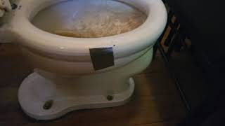 1919 Hajoca No. 465 Forward Trap toilet on a Low Tank (Not Working)