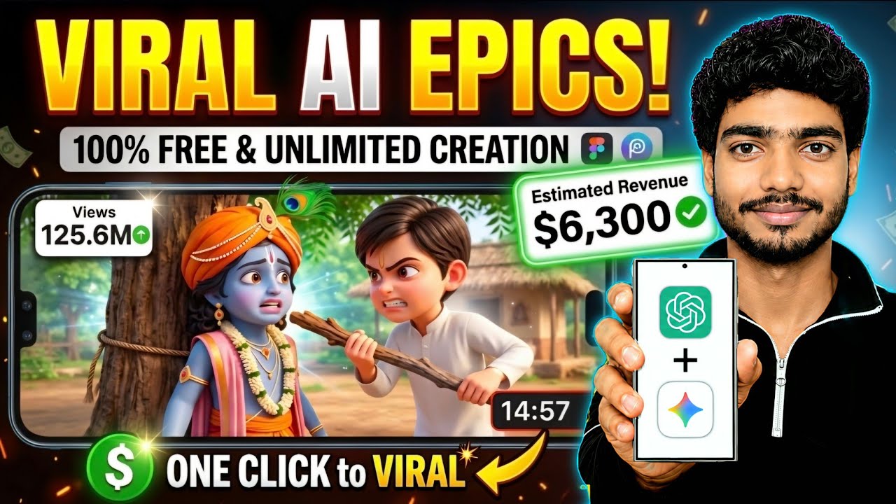 Long AI Video Kaise Banaye (20 Min) Using Just 1 Click🔥|| Ai se video kaise banaye | Ai Automation