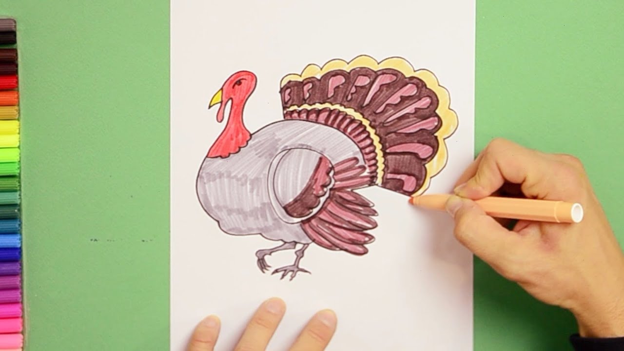 How To Draw A Realistic Turkey Youtube