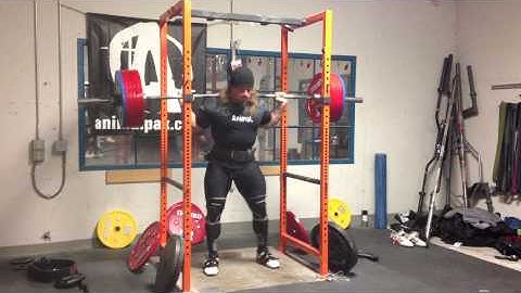 Dan Green -- 705 Paused High Bar Squat