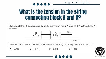 Find tension of the string between two blocks