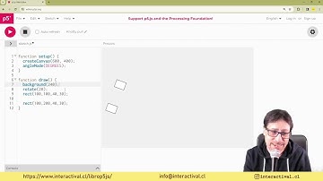Código creativo con p5.js - clase 03 - translate() | rotate() | text()