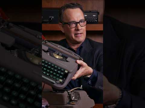 Tom Hanks' hidden talent, master of typewriters #tomhanks #typewriting #typewriters #hiddentalent